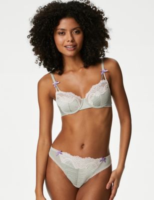 MARKS & SPENCER Anise Lace Wired Balcony Bra A-E T332336NAVY (32DD) Women  Everyday Non Padded Bra - Buy MARKS & SPENCER Anise Lace Wired Balcony Bra  A-E T332336NAVY (32DD) Women Everyday Non