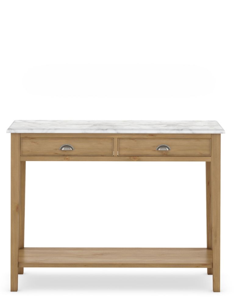 Albany Console Table with Marble Top 1 of 6