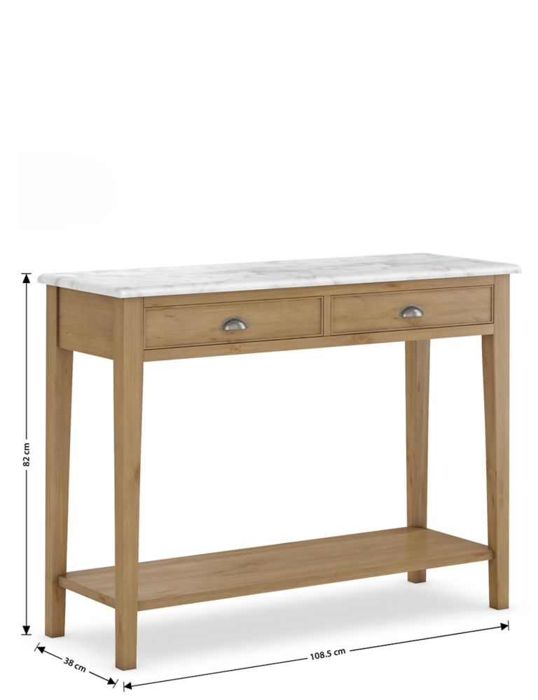 Albany Console Table with Marble Top 6 of 6