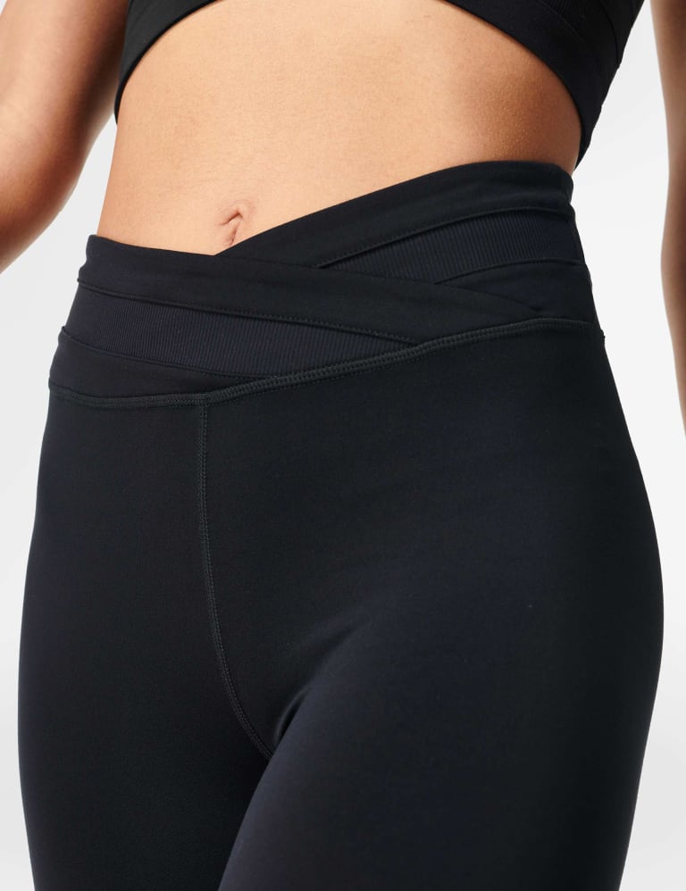 Buy Black Wrap Waist Active Wrap Waist Leggings from Next USA