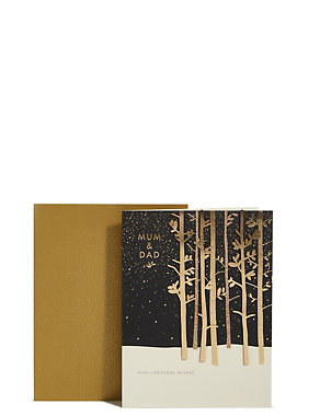 All Of You Gold Forest Christmas Card Image 2 of 4
