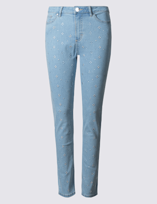 jeans with bling on legs