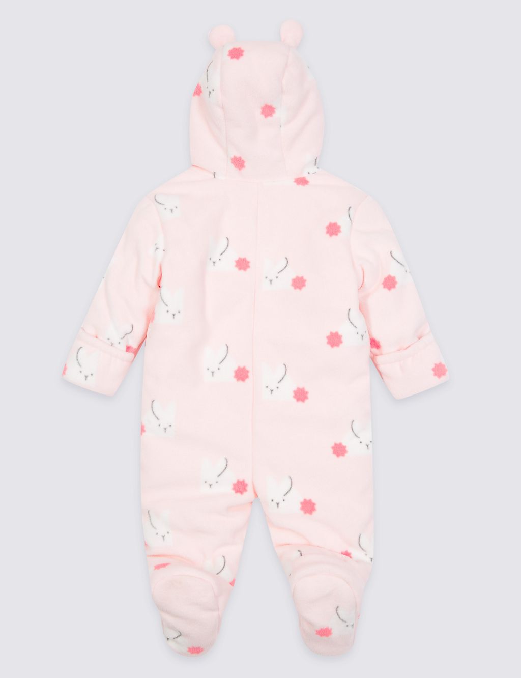 All Over Bunny Print Pramsuit 1 of 4