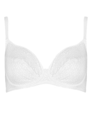 All Over Crochet Lace Non-Padded Underwired Full Cup B-DD Bra Image 2 of 4