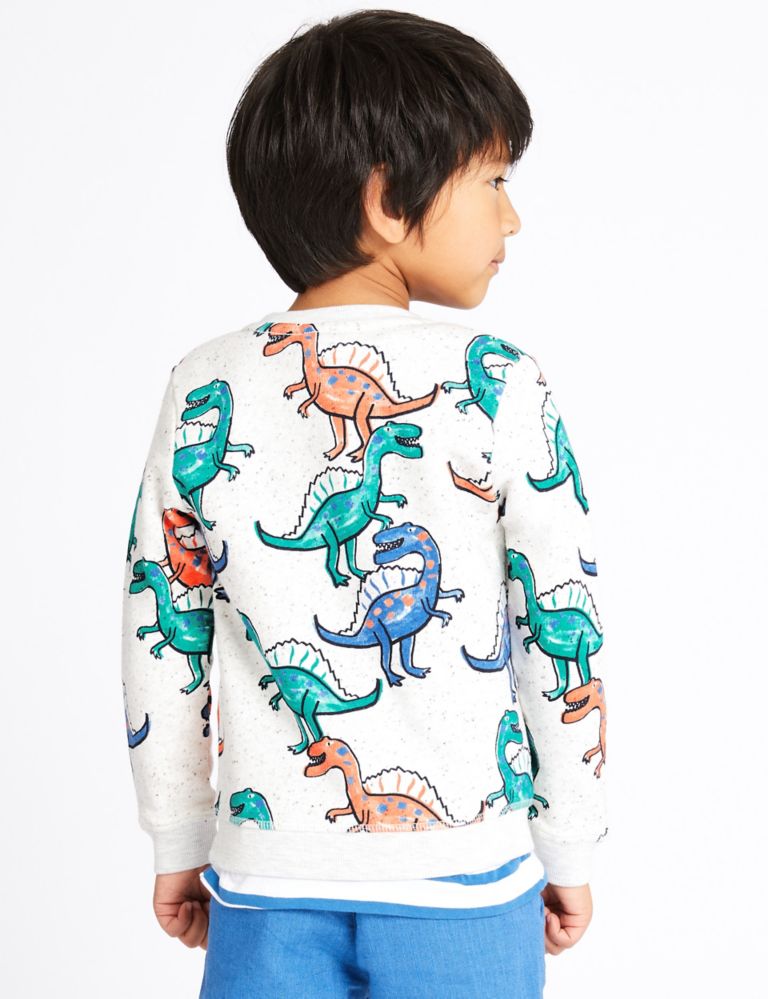All Over Dinosaurs Print Sweatshirt (3 Months - 7 Years) 3 of 3