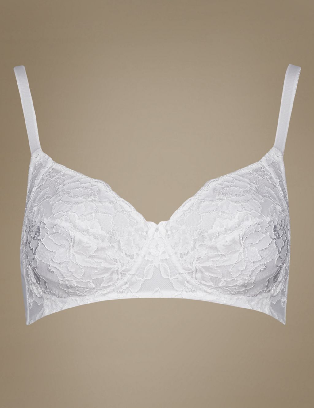 All-Over Fleur Lace Non-Padded Full Cup Bra A-DD 1 of 3