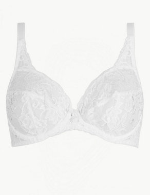 All-Over Fleur Lace Underwired Non-Padded Bra B-E Image 2 of 4