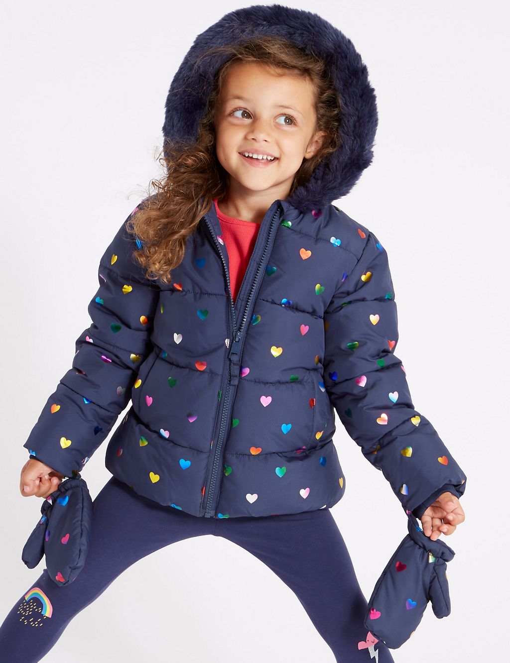 All Over Heart Coat ( 3 Months - 7 Years ) 3 of 6