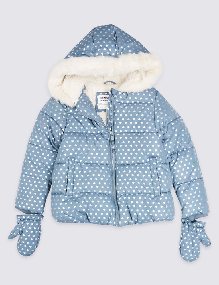 All Over Heart Print Coat (3 Months - 7 Years) 2 of 5