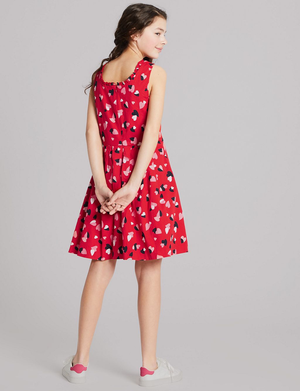 All Over Heart Print Dress (3-16 Years) 2 of 4