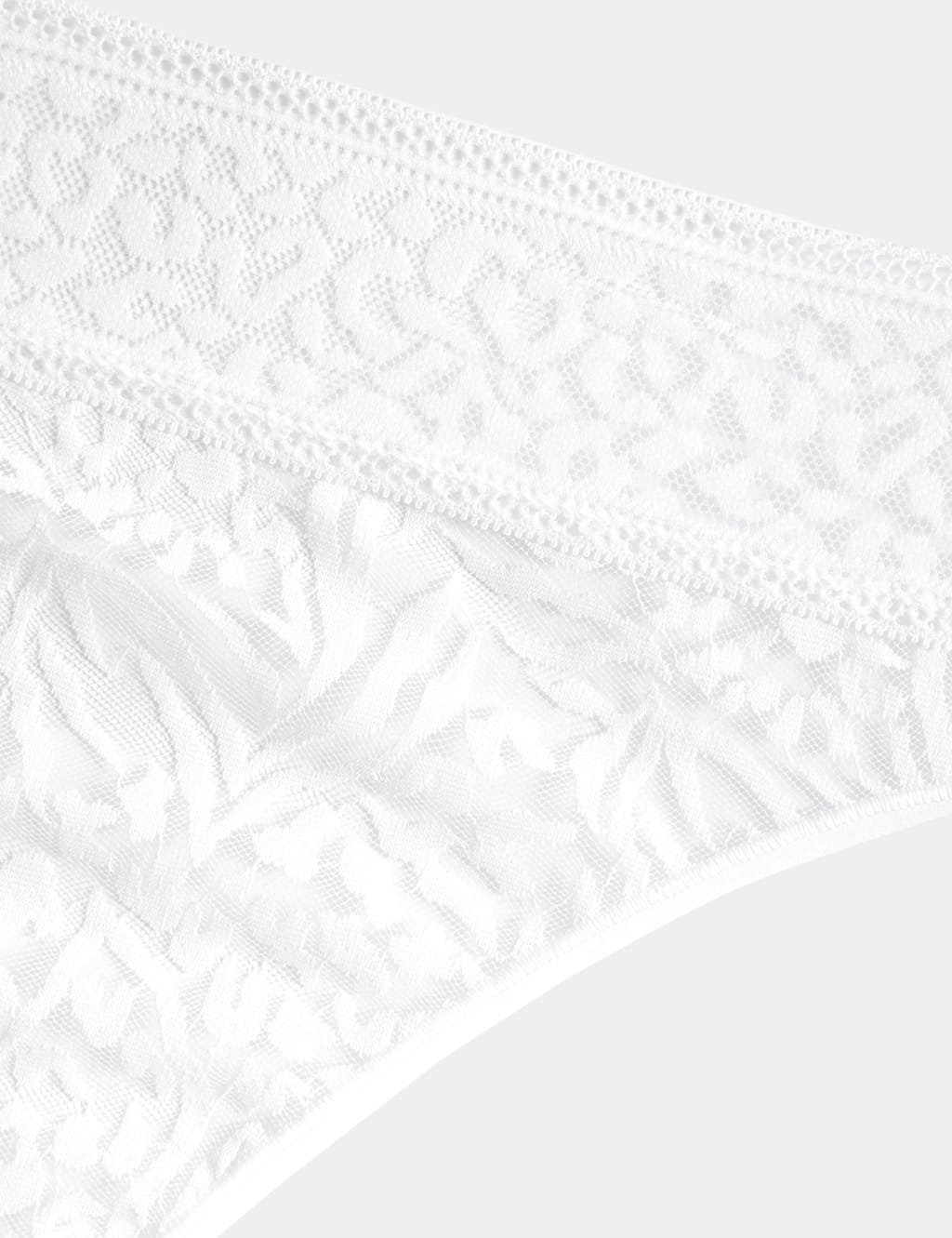 All Over Lace High Leg Knickers M&S Collection M&S