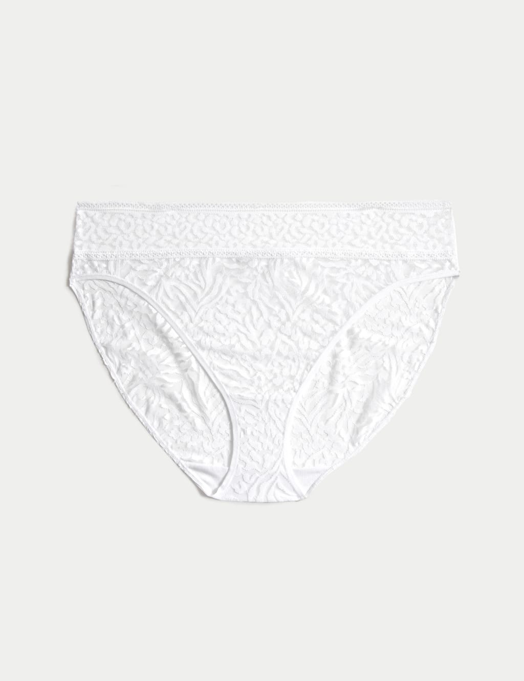 All Over Lace High Leg Knickers M&S Collection M&S