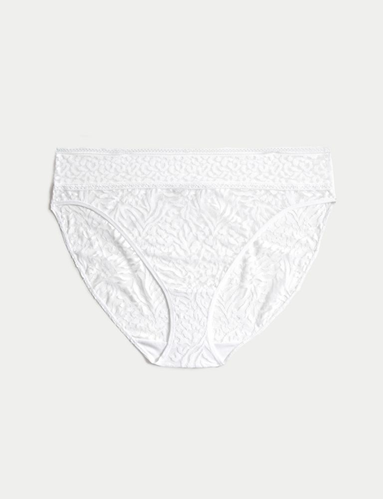 All Over Lace High Leg Knickers M&S Collection M&S