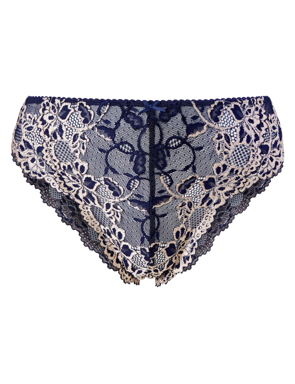 All Over Lace High Rise High Leg Knickers 1 of 3