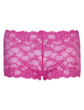 All-Over Lace High Rise Shorts Image 2 of 4