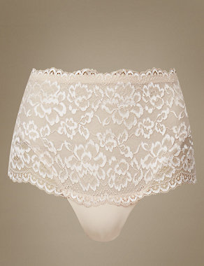All Over Lace Light Control Secret Slimming™ Thong Image 2 of 3