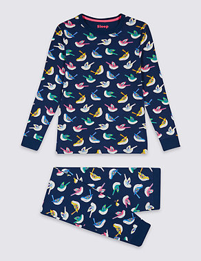 All Over Print Cotton Pyjamas with Stretch (1-16 Years) Image 2 of 4