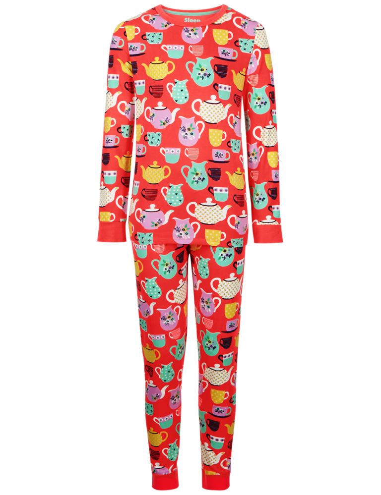 All Over Print Cotton Pyjamas with Stretch (1-16 Years) 5 of 6