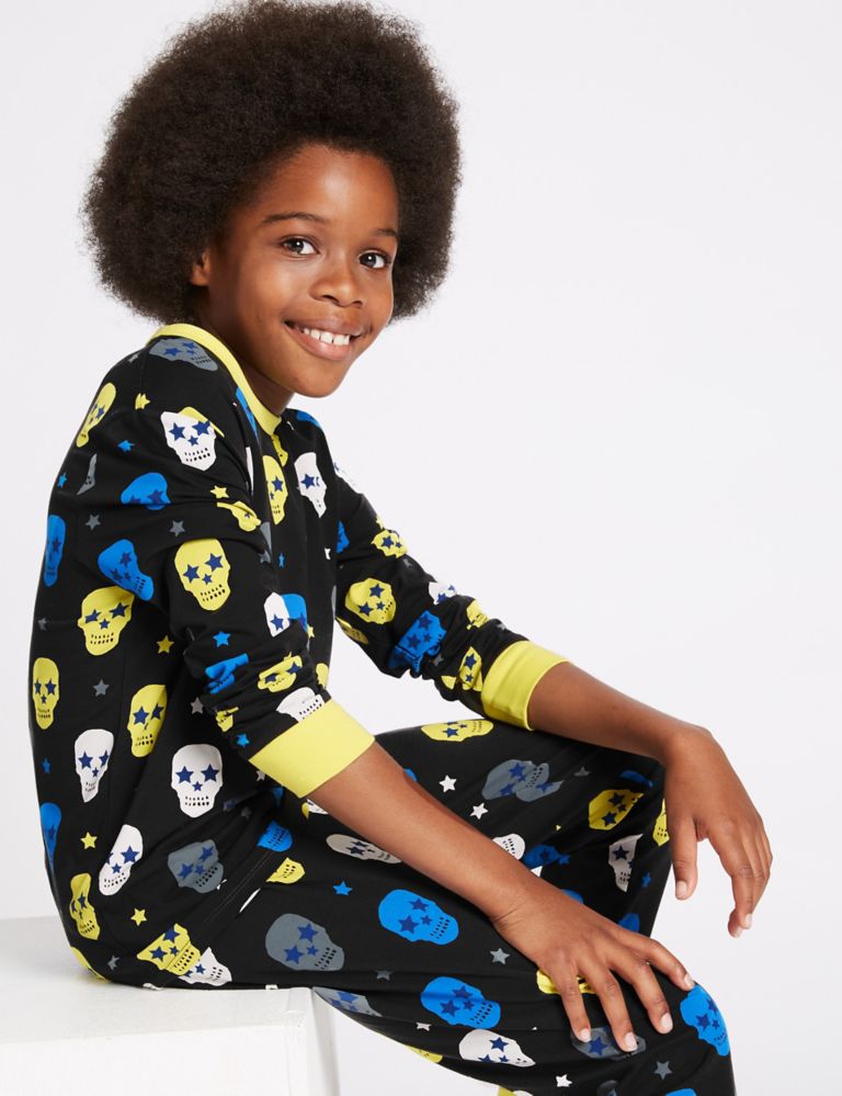 All Over Print Cotton Pyjamas with Stretch (1-16 Years) 1 of 6