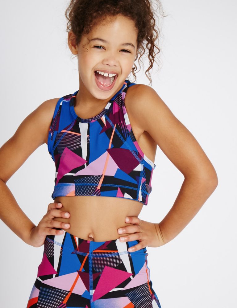 All Over Print Cropped Top (8-14 Years) 1 of 5