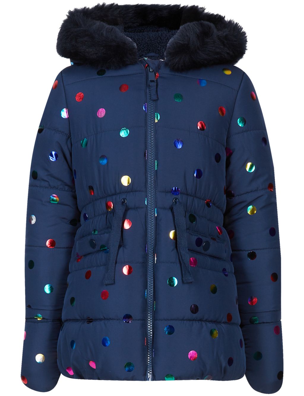 All Over Print Faux Fur Coat (3 Months - 7 Years) 4 of 7