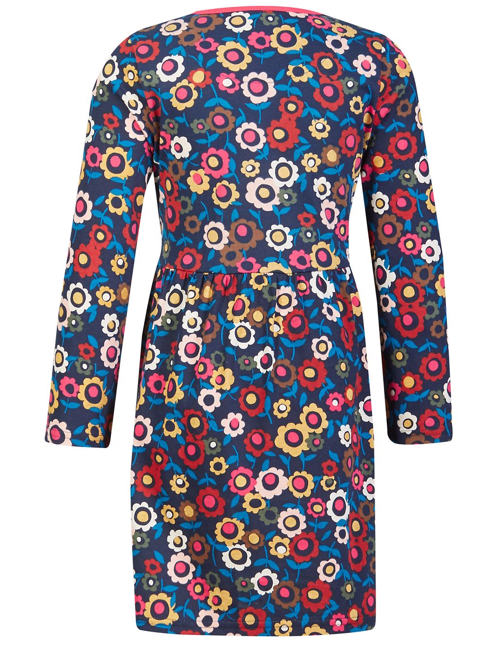 All Over Print Pure Cotton Long Sleeve Dress (1-7 Years) 5 of 5