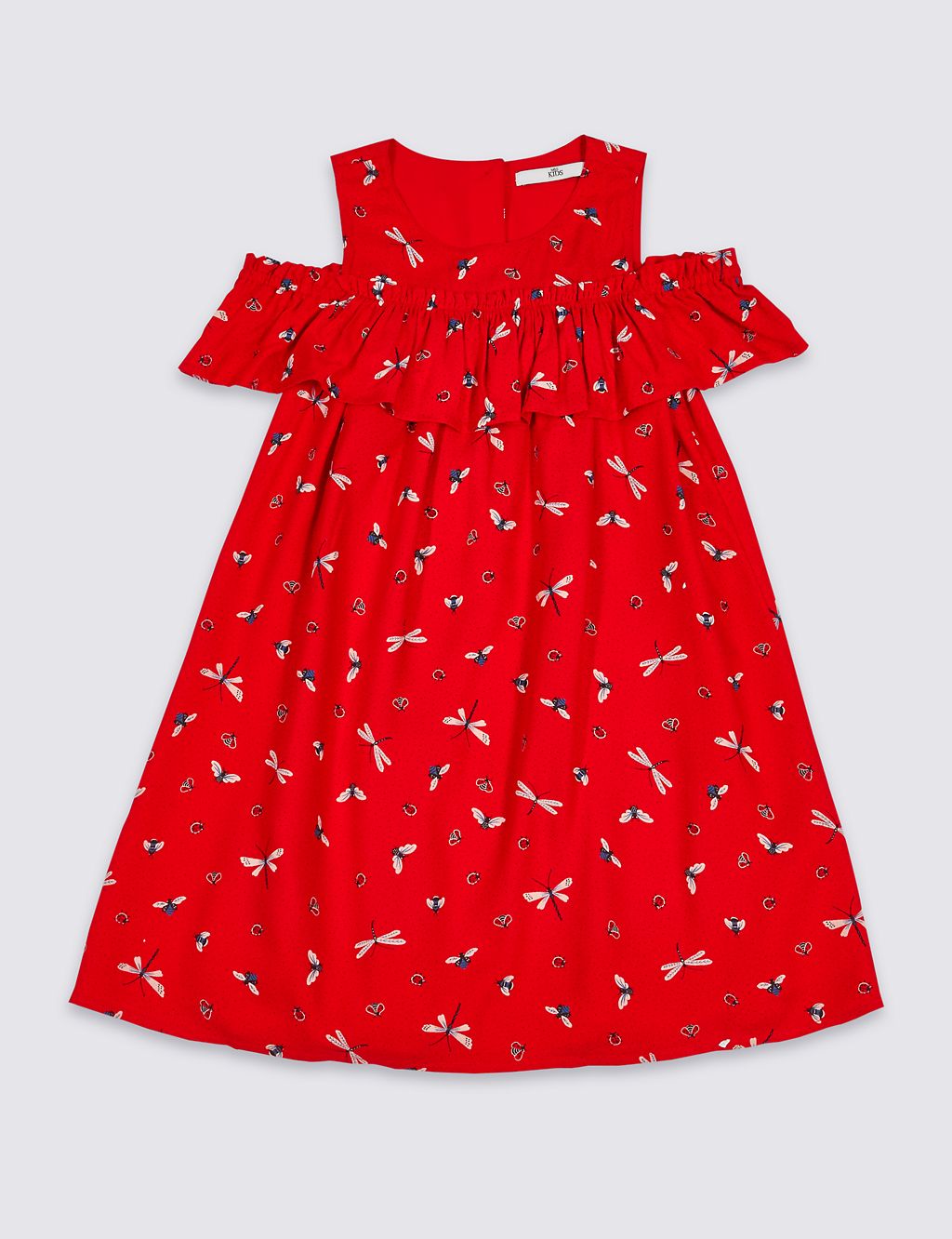 All Over Print Ruffle Dress (3-16 Years) 1 of 5
