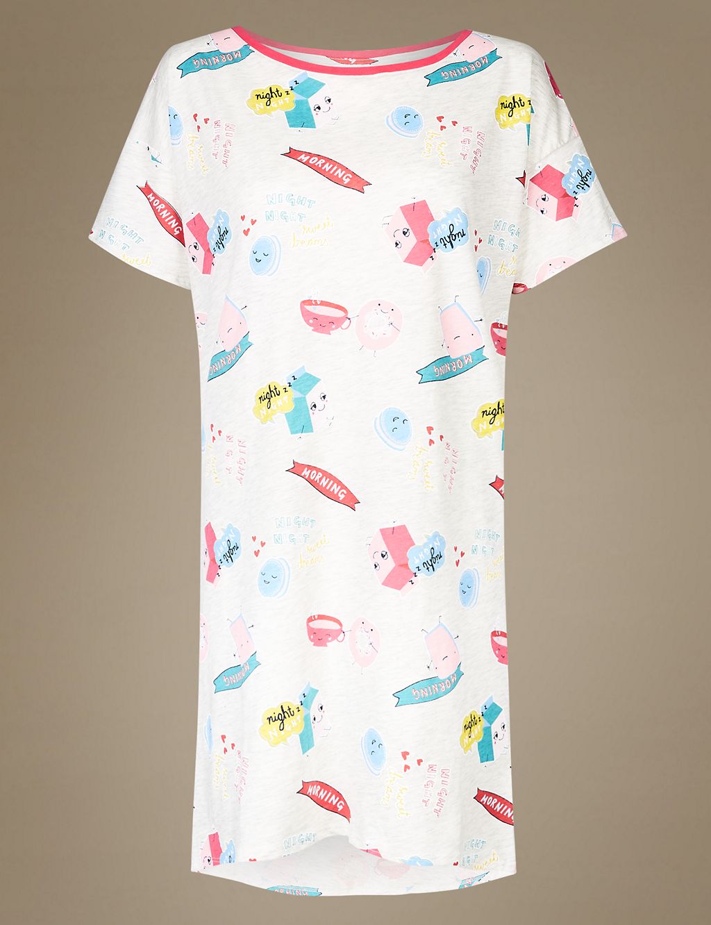 All Over Print Short Nightdress 1 of 5
