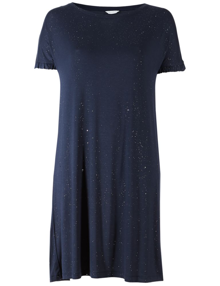 All Over Sparkle Frill Sleeve Nightdress 4 of 5