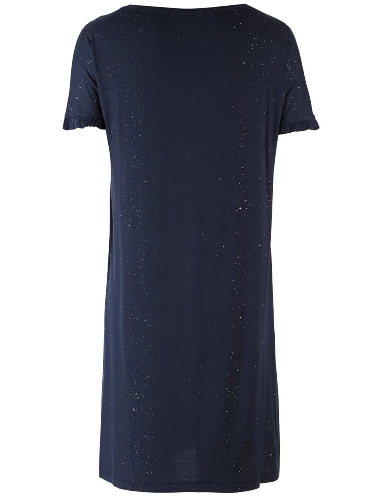 All Over Sparkle Frill Sleeve Nightdress 5 of 5