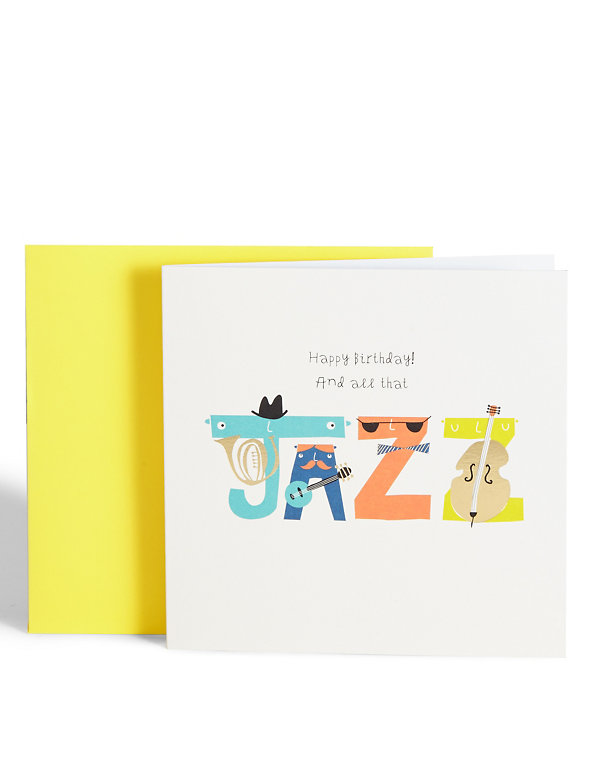 All That Jazz Birthday Card Image 1 of 2
