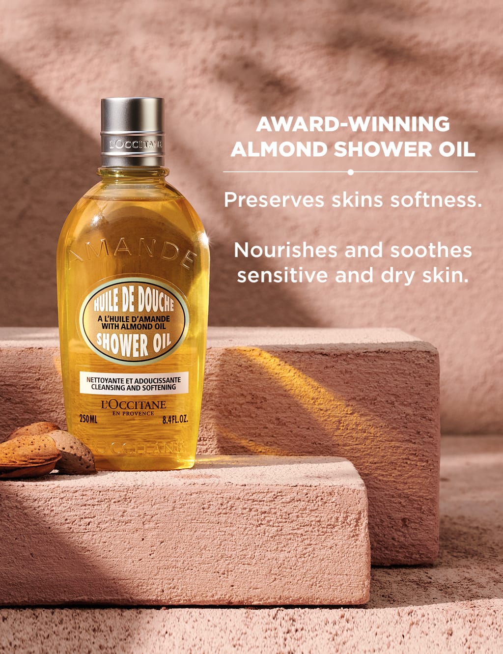 Almond Shower Oil 250ml L'Occitane M&S