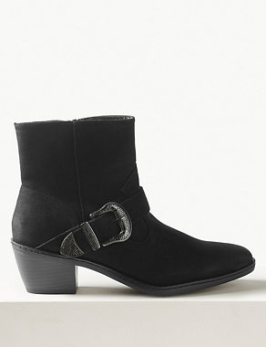 Almond Toe Ankle Boots Image 2 of 5