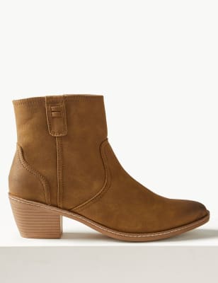 Almond toe ankle outlet boots