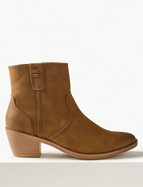 Almond Toe Ankle Boots Image 2 of 5