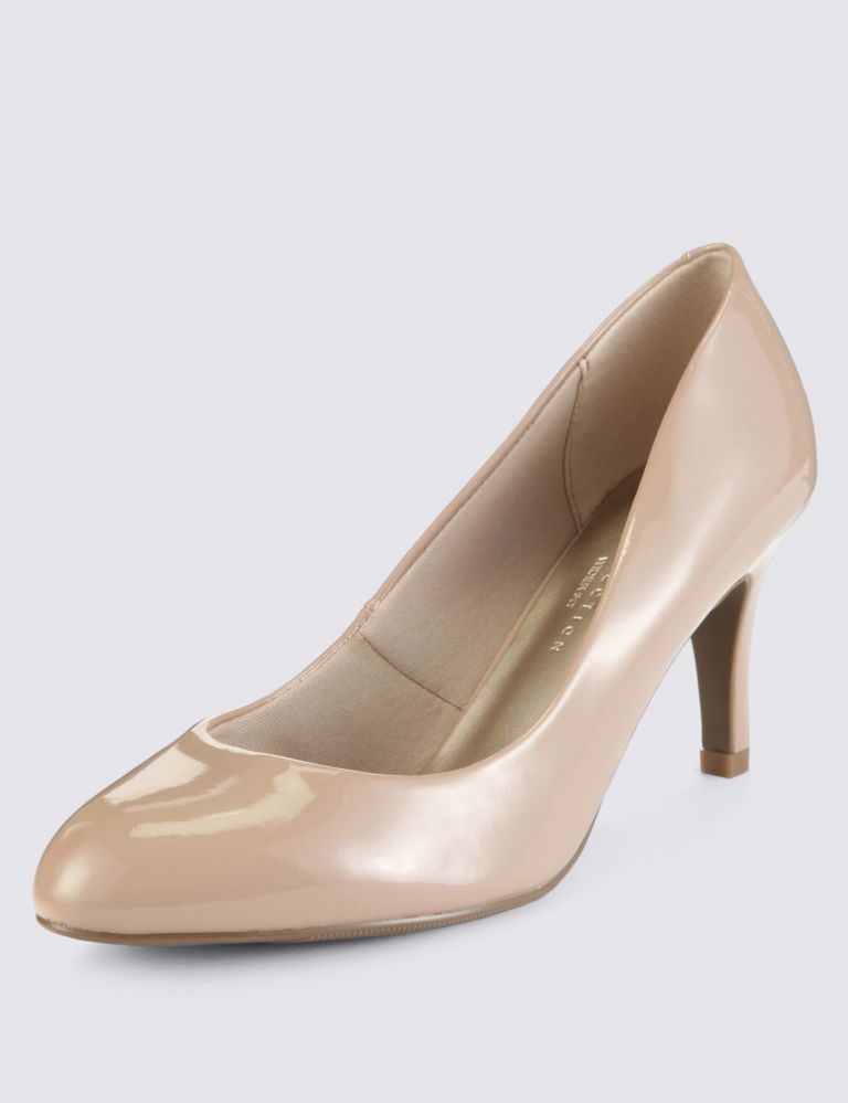 Almond Toe Court Shoes with Insolia® 1 of 3