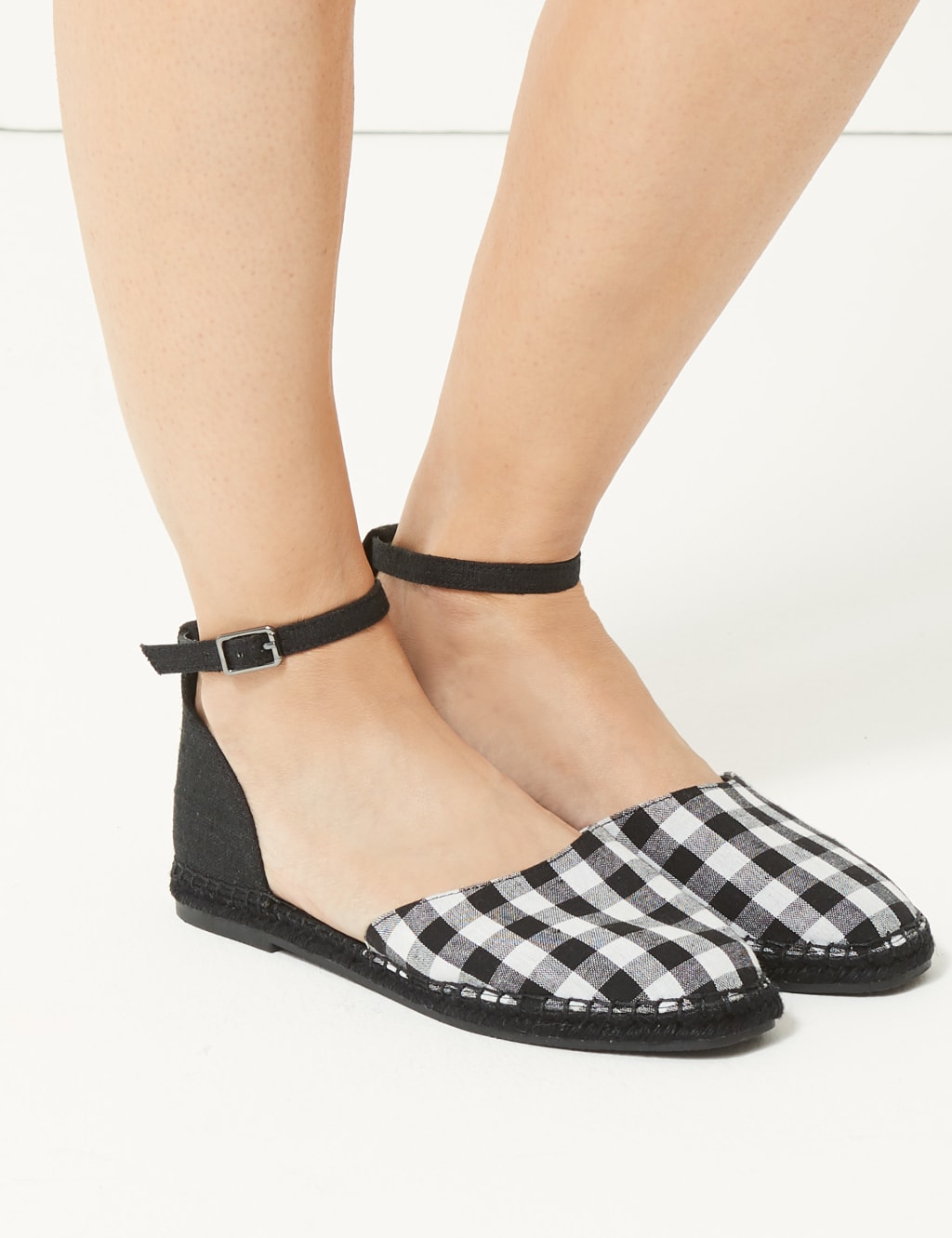 Almond Toe Gingham Espadrilles 3 of 5