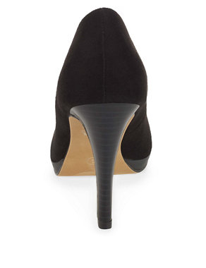 Almond Toe Platform Court Shoes with Insolia® Image 2 of 4