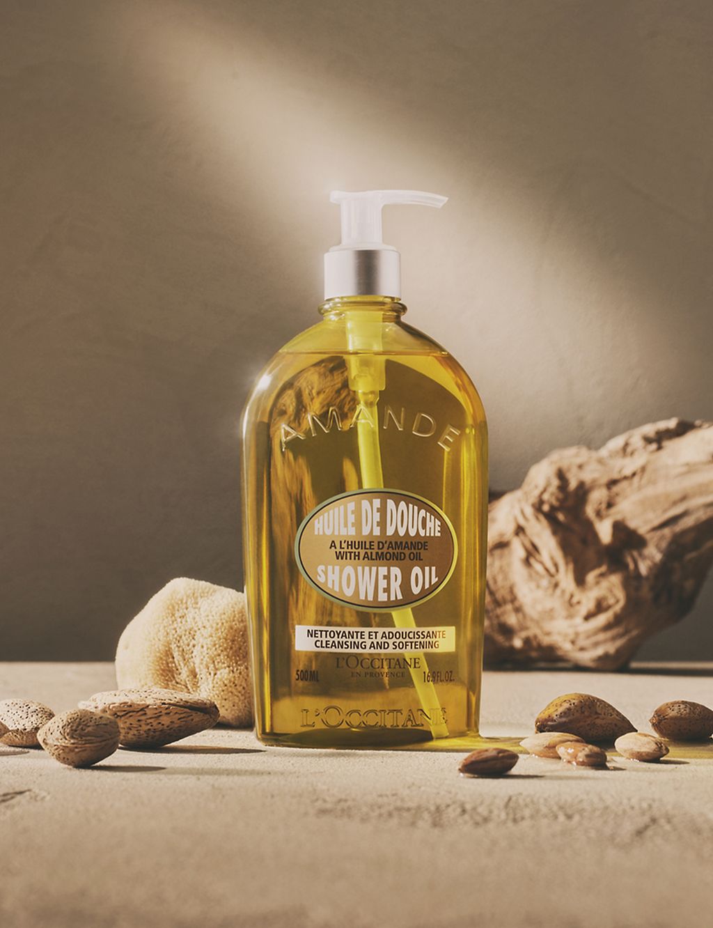 Almond shower oil 500ml 1 of 4