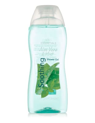 Aloe Vera & Mint Shower Gel 300ml M&S Essentials M&S
