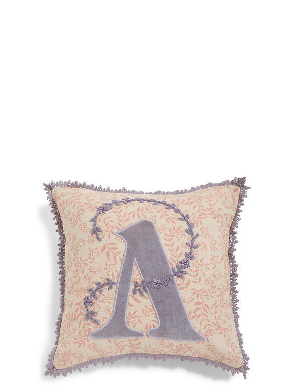 Alphabet A Cushion Image 1 of 2