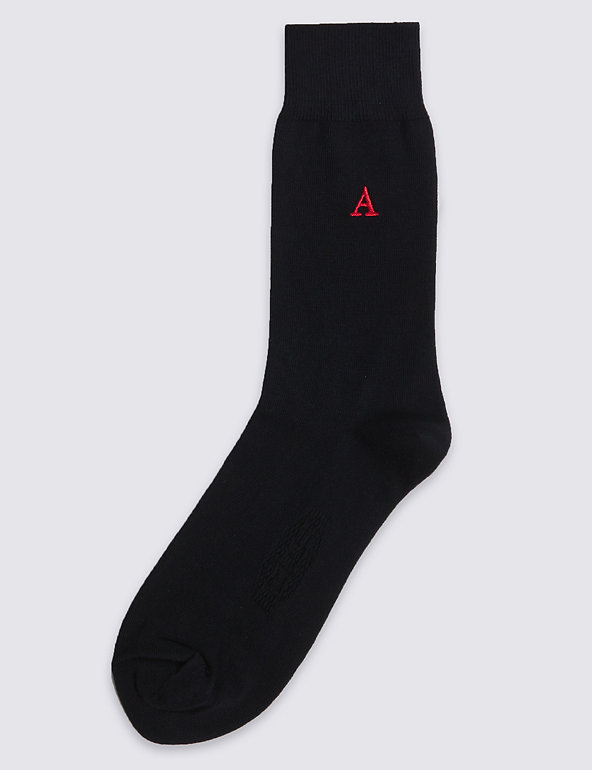 Alphabet A Freshfeet™ Socks Image 1 of 2