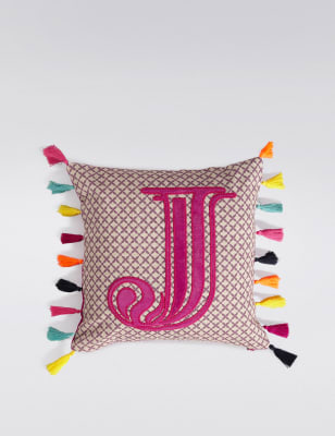 Alphabet Cushion J M&S