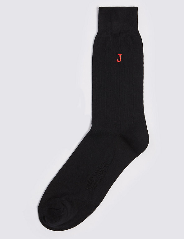 Alphabet J Freshfeet™ Socks Image 1 of 1