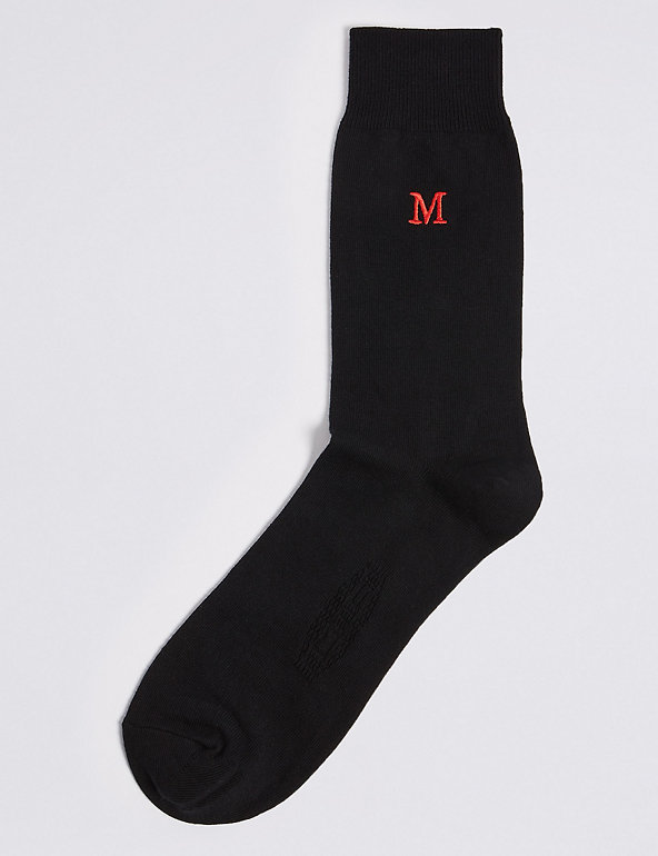 Alphabet M Freshfeet™ Socks Image 1 of 1