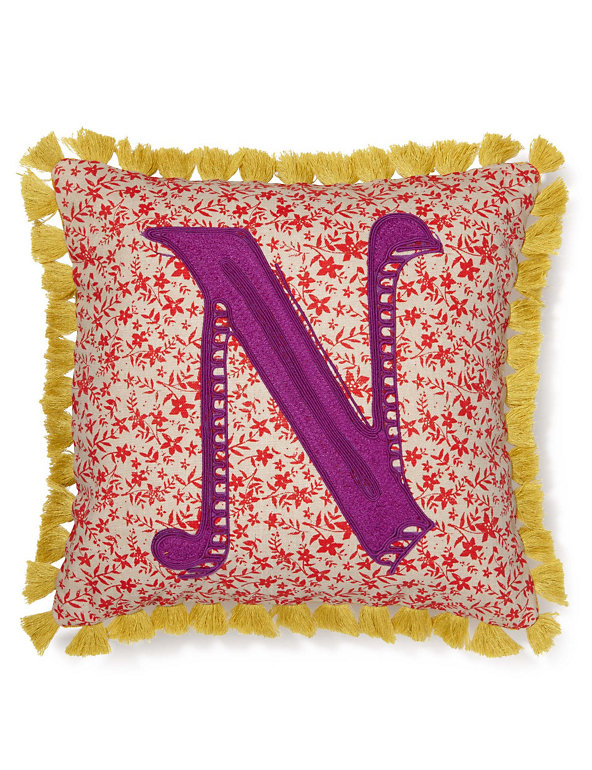 Alphabet N Cushion Image 1 of 2