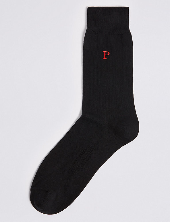Alphabet P Freshfeet™ Socks Image 1 of 1