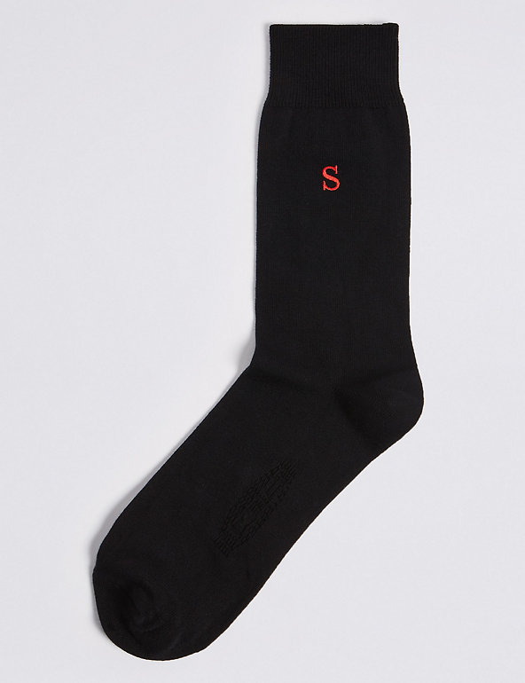 Alphabet S Freshfeet™ Socks Image 1 of 1