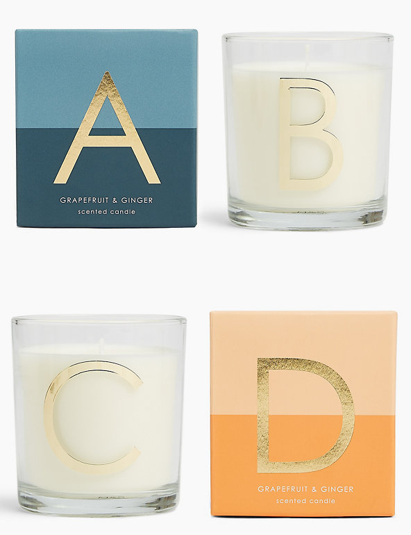 Letter A Alphabet Scented Candle