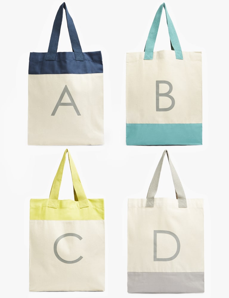 Alphabet canvas bag clearance